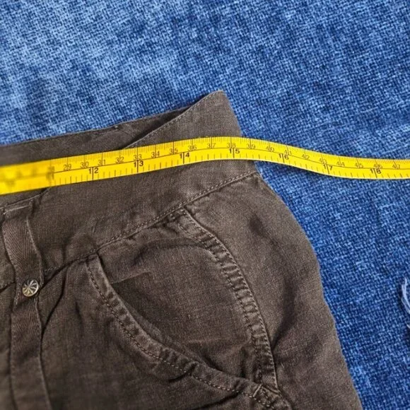 Athleta Black Linen Shorts 6 Small - Picture 7 of 7